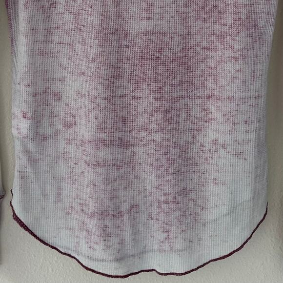 Vintage Sugar Rush burn out paper thin thrashed fitted thermal Y2K shirt pink M - Picture 11 of 11